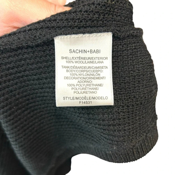 Sachin + Babi Knit Mesh Skeleton Goth Gore Spine Skeleton‎ Sweater Size Small - Picture 9 of 11